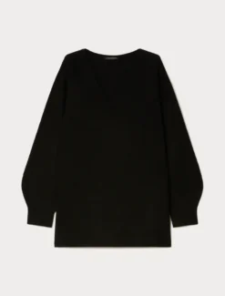 Maglia in puro cachemire - NERO