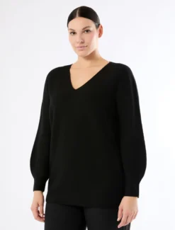 Maglia in puro cachemire - NERO