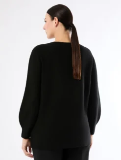 Maglia in puro cachemire - NERO