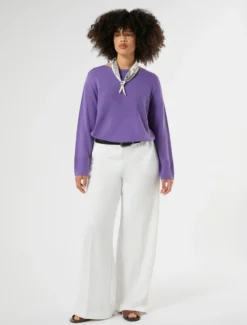 Maglia in puro cotone - VIOLA