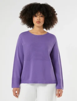 Maglia in puro cotone - VIOLA