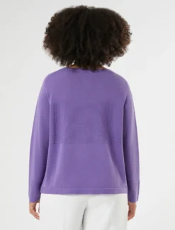 Maglia in puro cotone - VIOLA