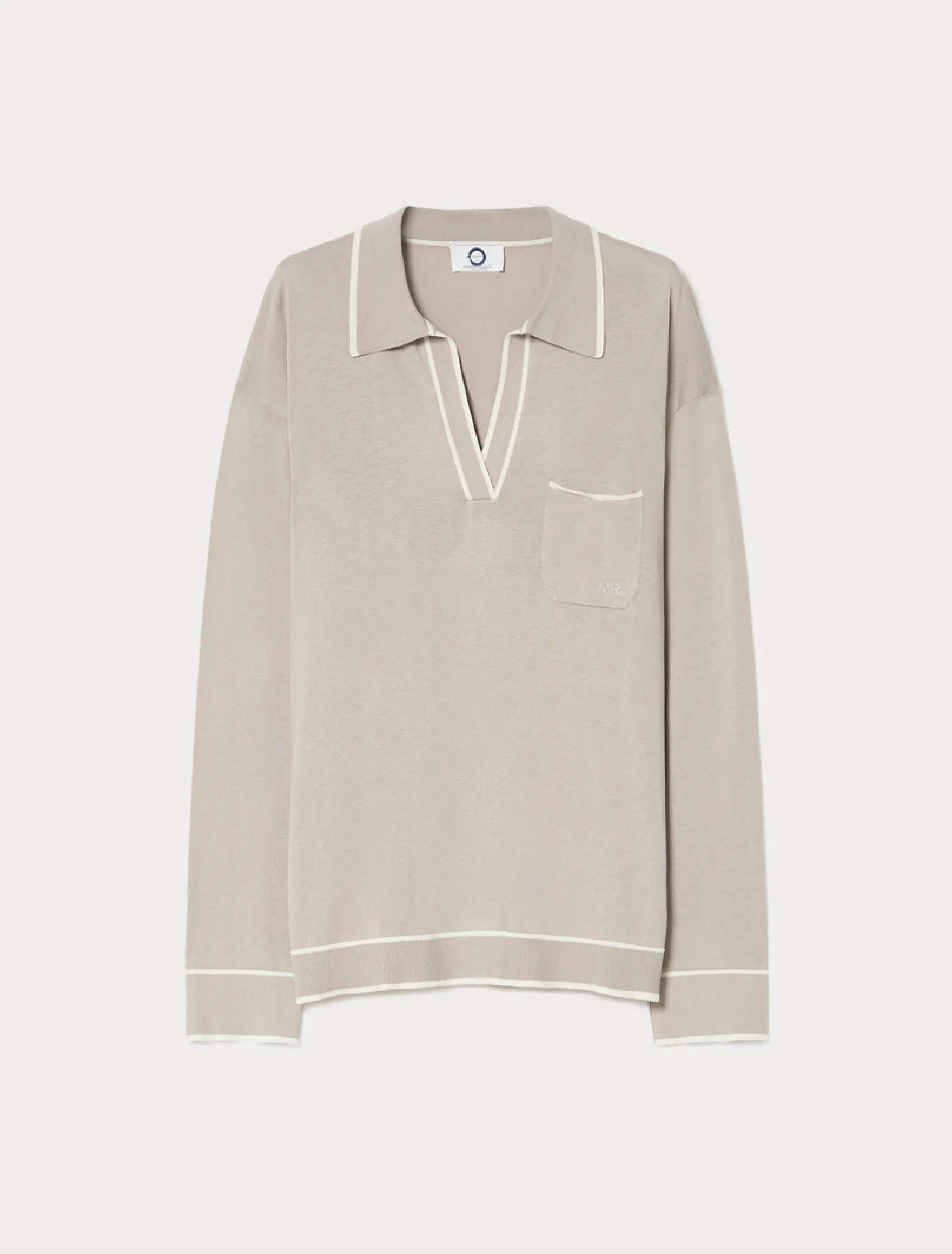 Maglia in seta e cotone - TORTORA