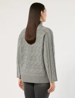 Maglia in soffilo di misto lana - GRIGIO MEDIO