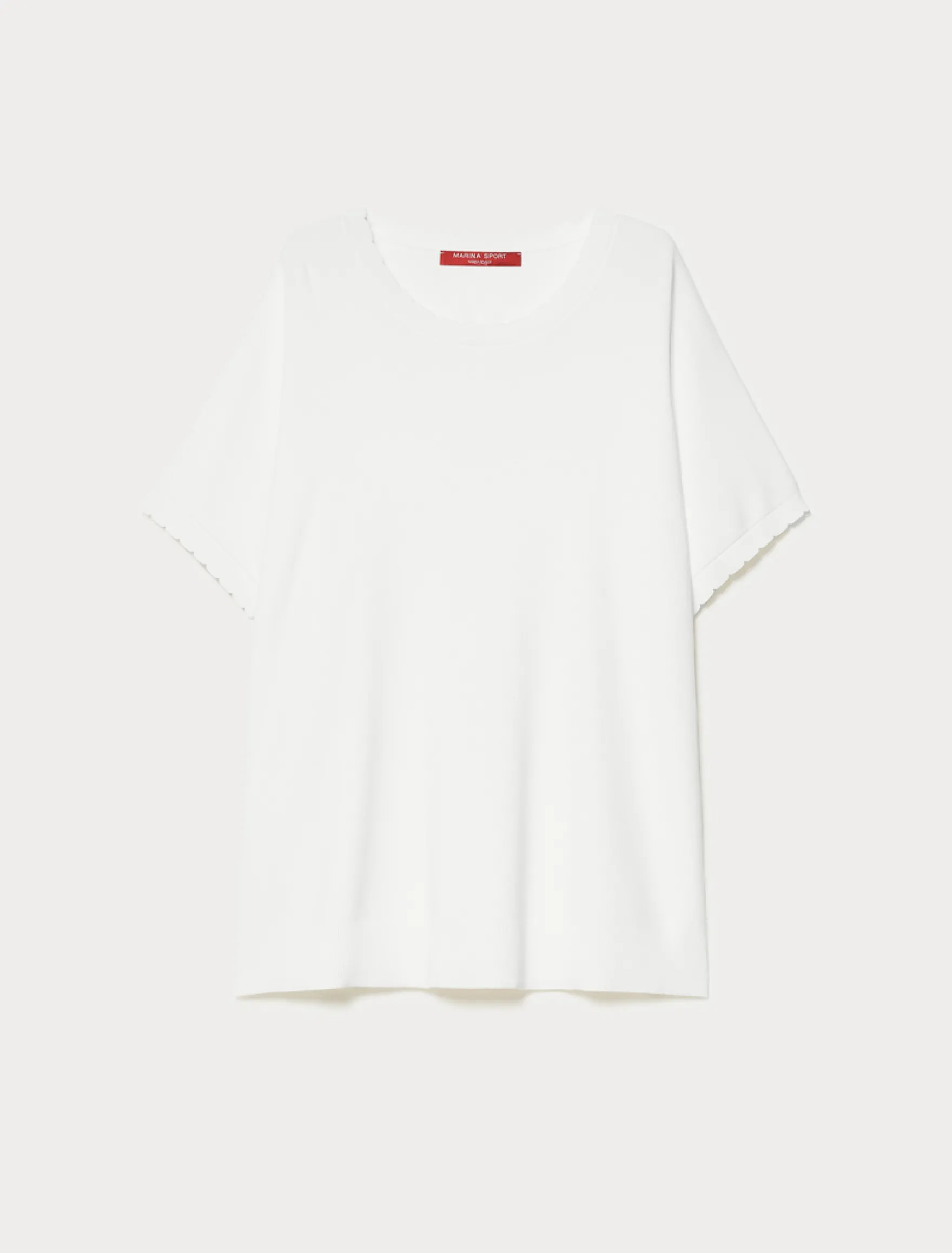 Maglia in viscosa crêpe - AVORIO