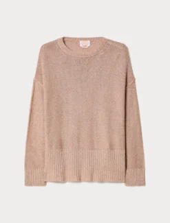 Maglia in viscosa lurex - ROSA ANTICO