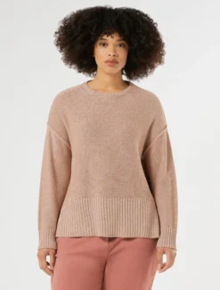 Maglia in viscosa lurex - ROSA ANTICO