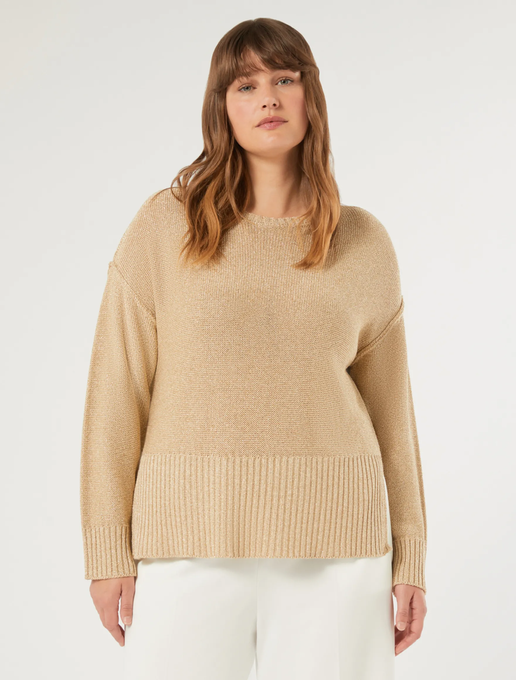 Maglia in viscosa lurex - VANIGLIA