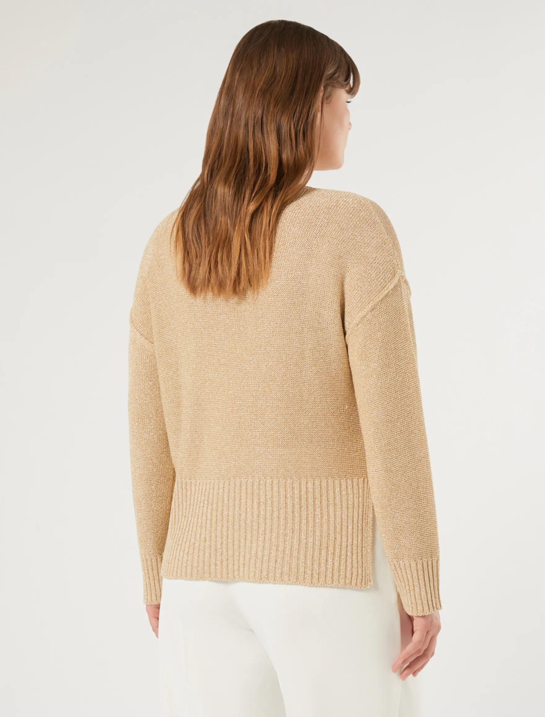 Maglia in viscosa lurex - VANIGLIA