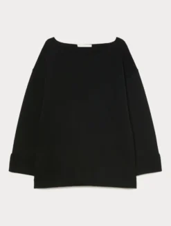 Maglia in viscosa opaca - NERO