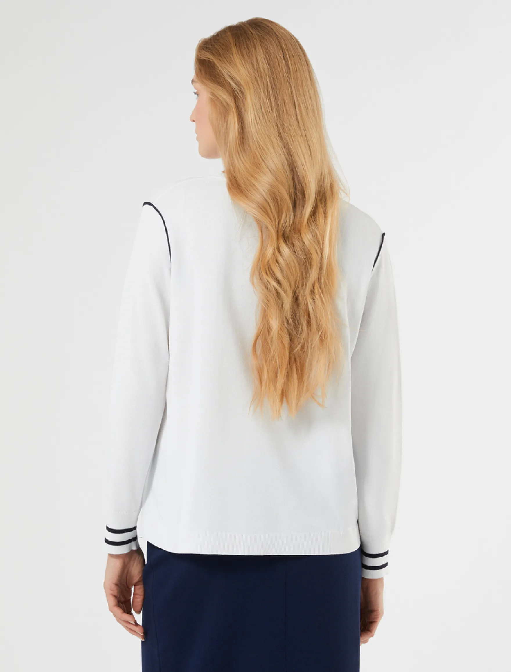 Maglia in viscosa stretch - BIANCO