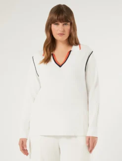 Maglia in viscosa stretch - BIANCO