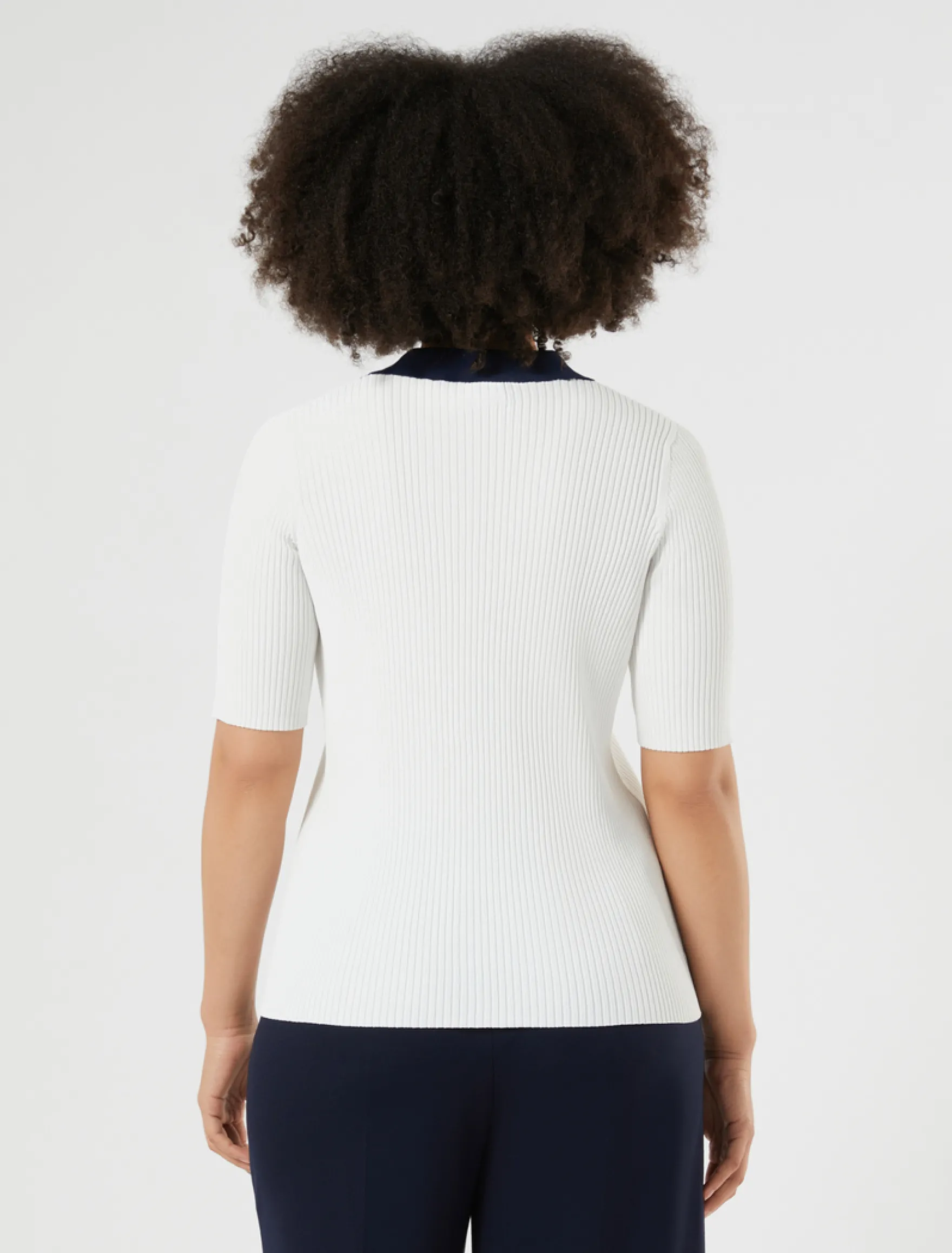 Maglia in viscosa stretch - BIANCO