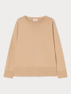 Maglia in viscosa stretch - CAMMELLO