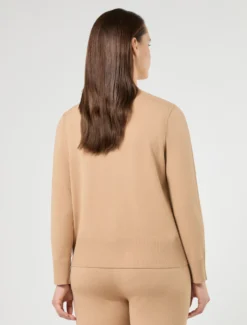 Maglia in viscosa stretch - CAMMELLO