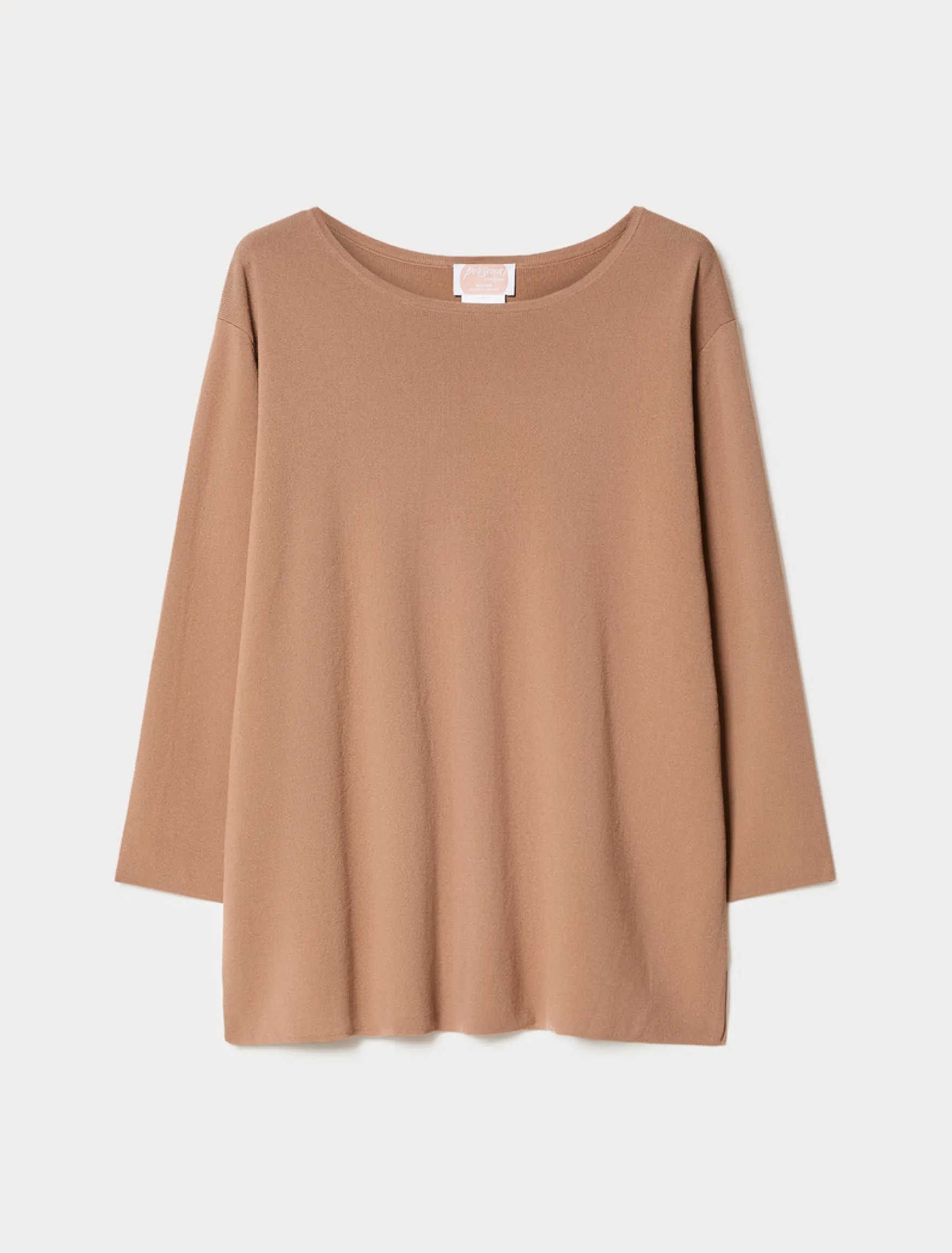 Maglia in viscosa stretch - CARAMELLO