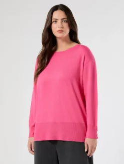 Maglia in viscosa stretch - LAMPONE