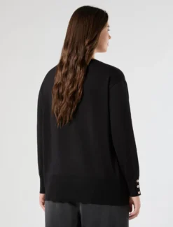 Maglia in viscosa stretch - NERO