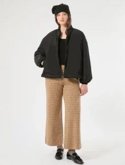 Maglia in viscosa stretch - NERO