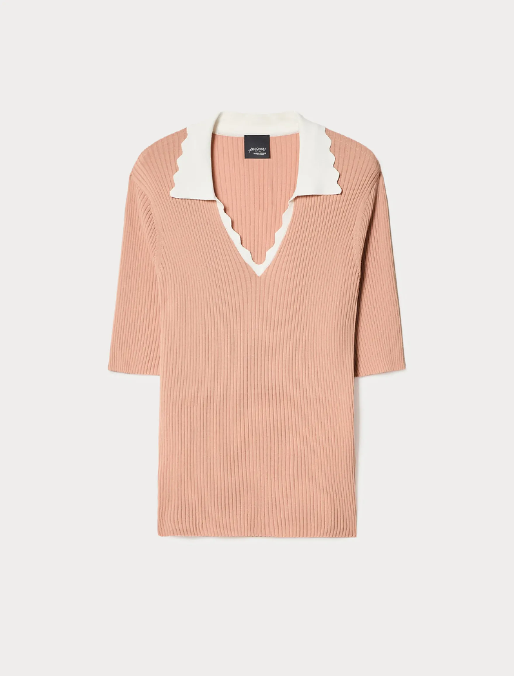Maglia in viscosa stretch - ROSA ANTICO