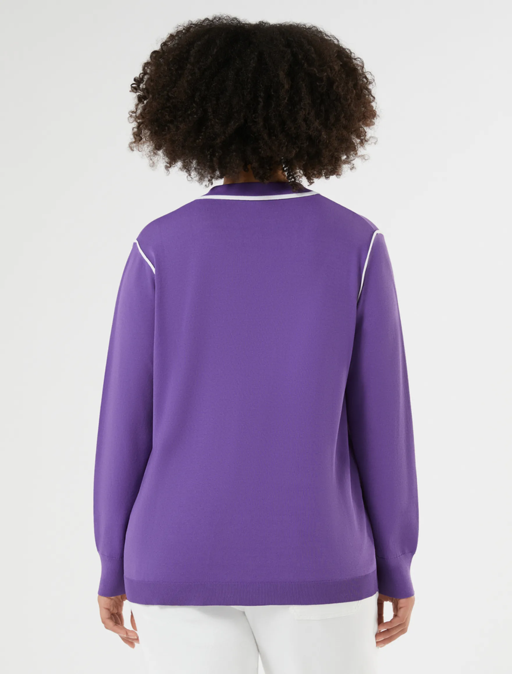Maglia in viscosa stretch - VIOLA