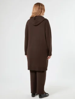 Maxi cardigan in viscosa - CACAO
