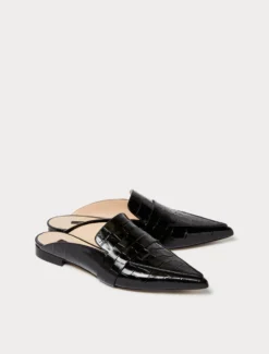 Mules in pelle - NERO