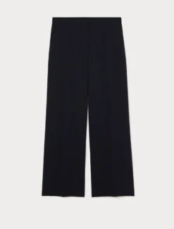 Pantaloni ampi in cady - BLU NOTTE