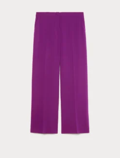 Pantaloni ampi in cady - FUXIA VIOLA