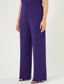 Pantaloni ampi in cady - VIOLA