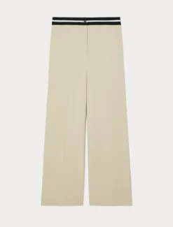 Pantaloni ampi in jersey - BEIGE