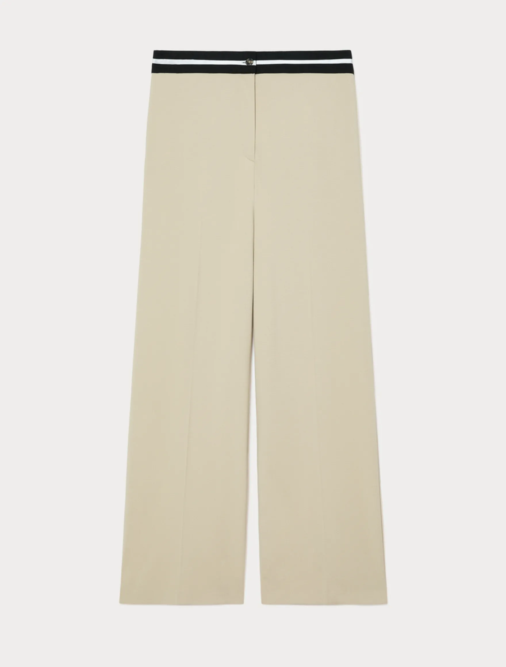 Pantaloni ampi in jersey - BEIGE