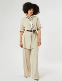 Pantaloni ampi in jersey - BEIGE