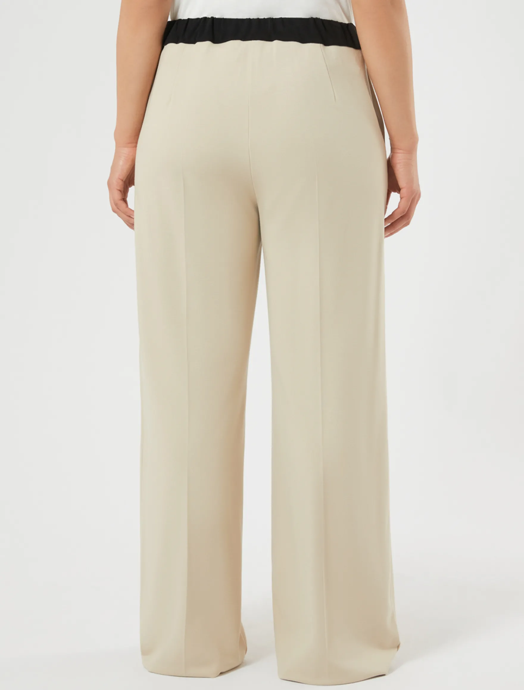 Pantaloni ampi in jersey - BEIGE