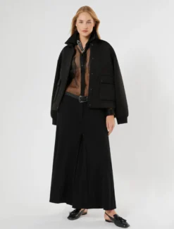 Pantaloni ampi in jersey - NERO