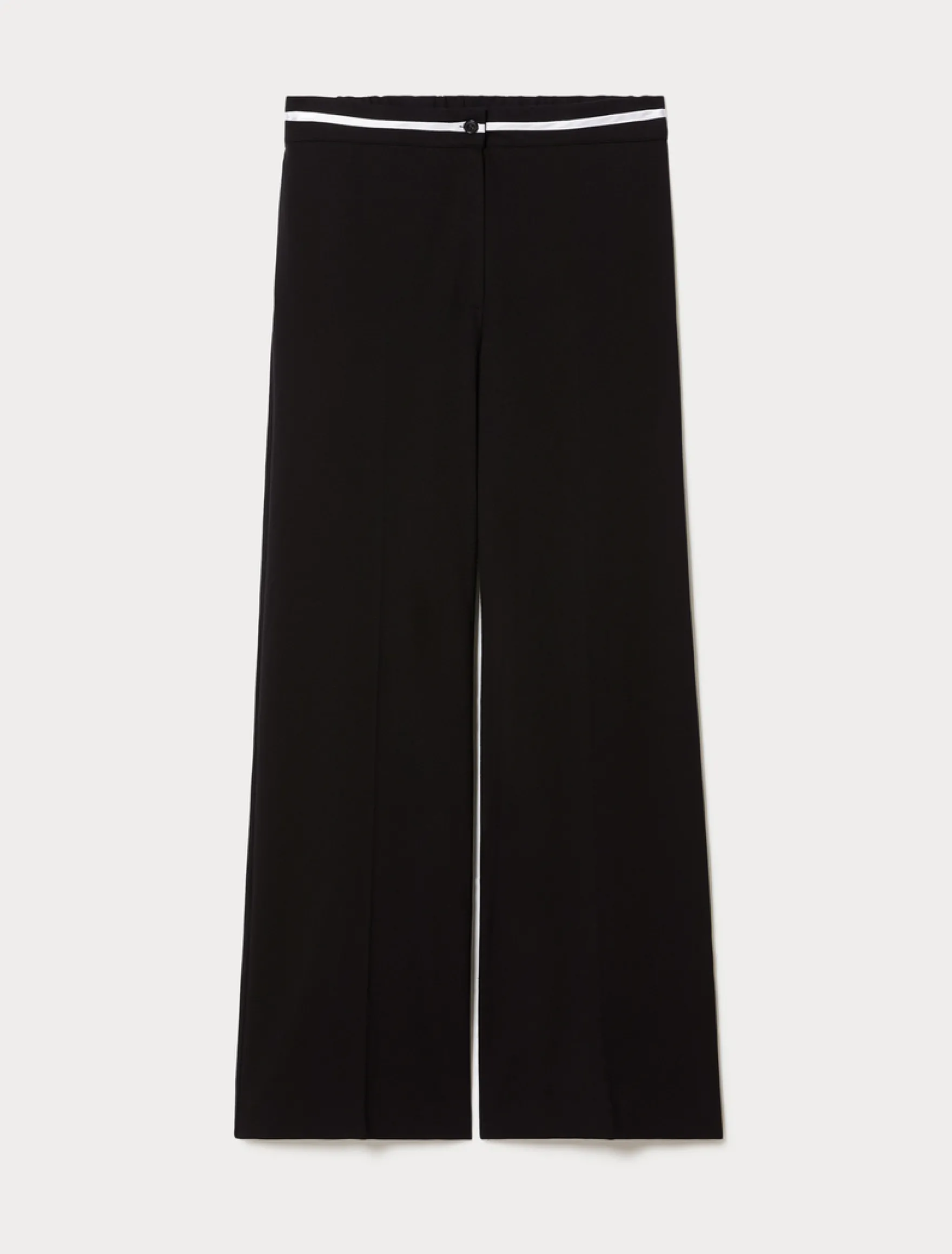 Pantaloni ampi in jersey - NERO