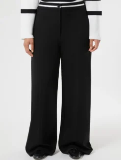 Pantaloni ampi in jersey - NERO
