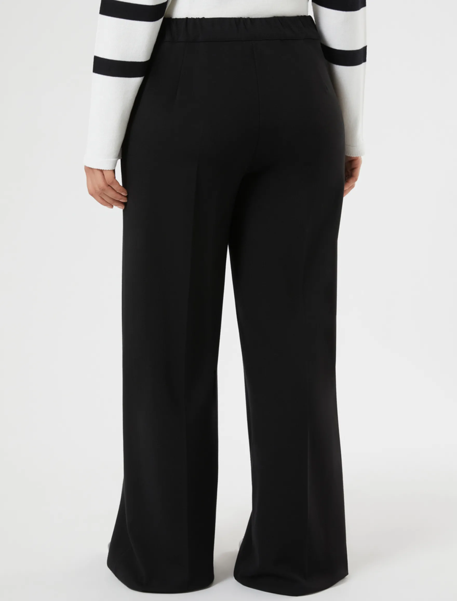 Pantaloni ampi in jersey - NERO