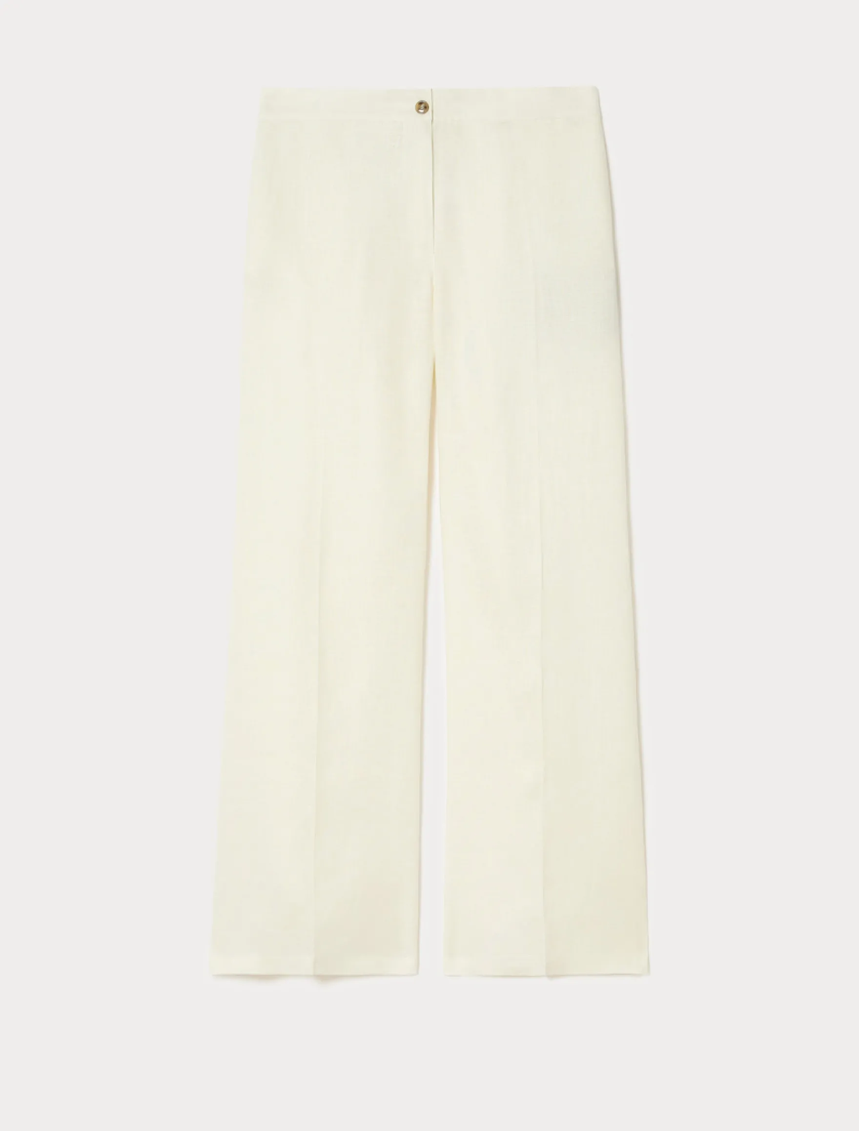 Pantaloni ampi in puro lino - AVORIO