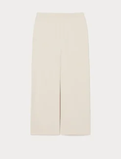 Pantaloni ampi in viscosa stretch - GHIACCIO