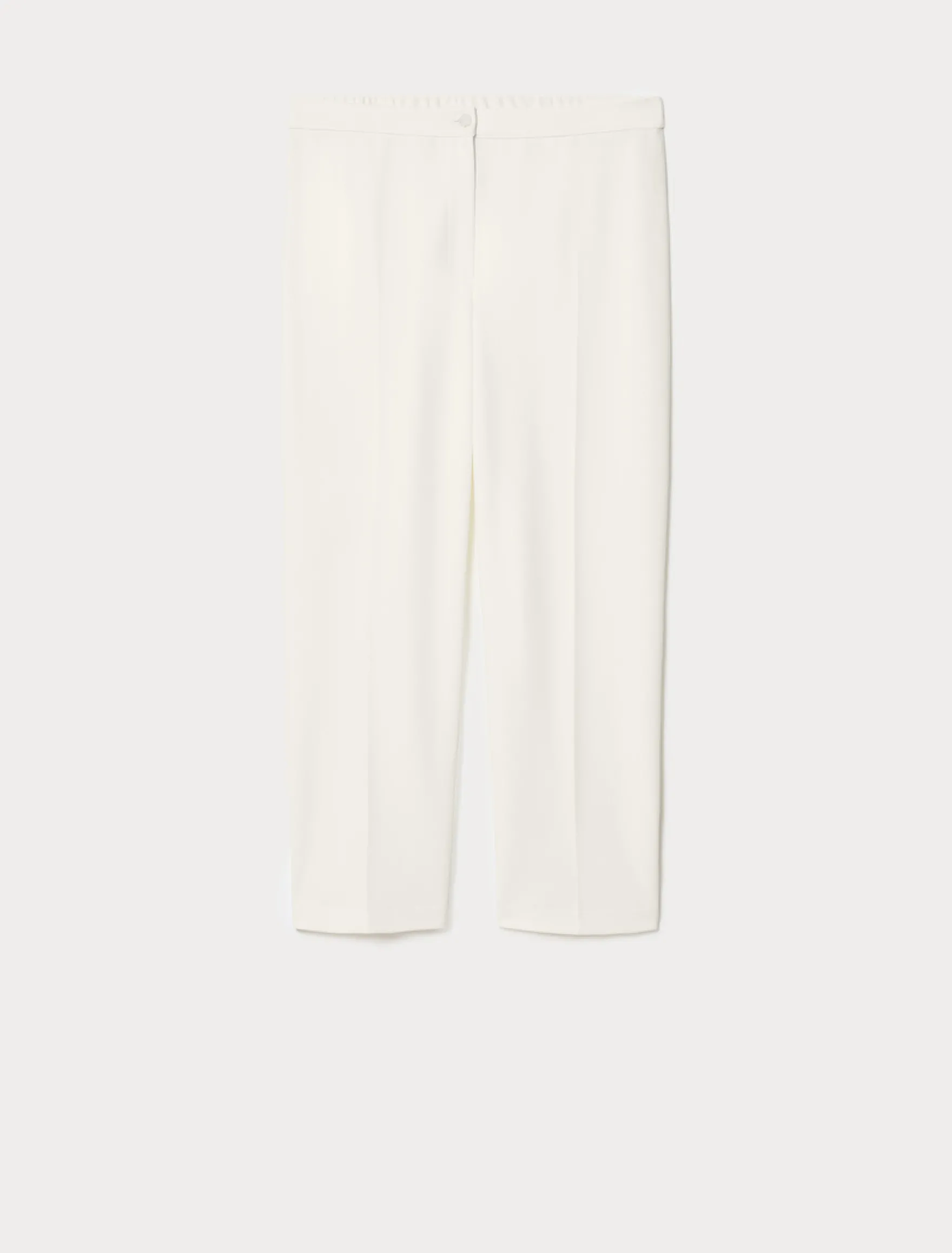 Pantaloni a sigaretta in scuba crêpe stretch - BIANCO