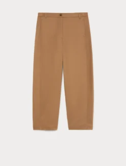 Pantaloni barrel in cotone - BISCOTTO