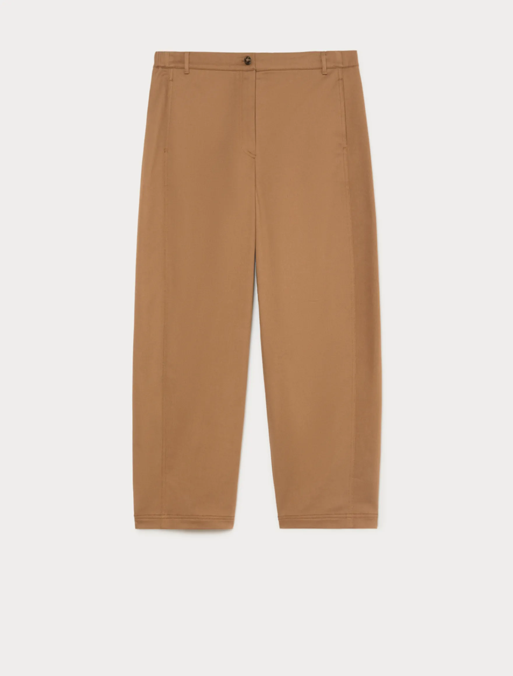 Pantaloni barrel in cotone - BISCOTTO