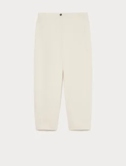 Pantaloni barrel in cotone - SABBIA