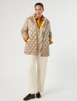 Pantaloni barrel in cotone - SABBIA