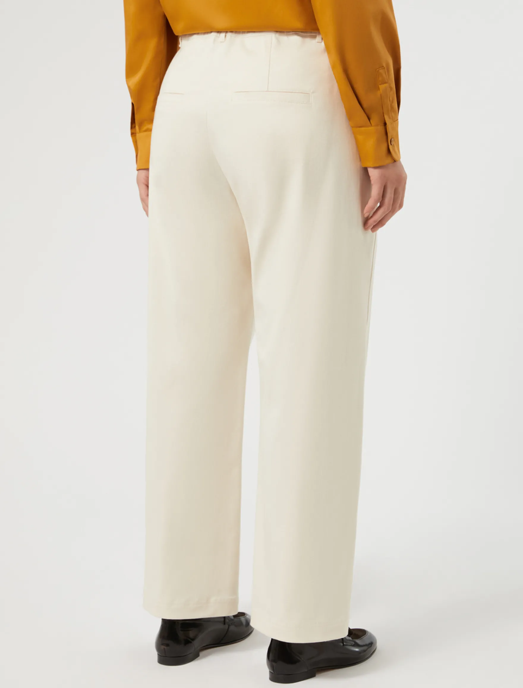 Pantaloni barrel in cotone - SABBIA