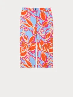 Pantaloni cropped in cotone - CORALLO