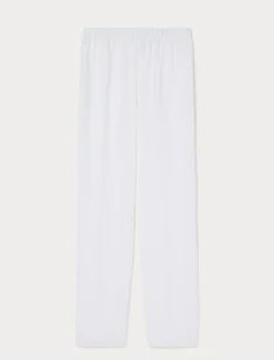 Pantaloni dritti in cady - BIANCO