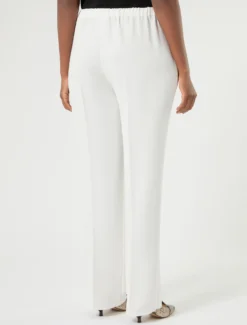 Pantaloni dritti in cady - BIANCO