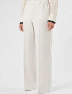 Pantaloni dritti in cady - GHIACCIO